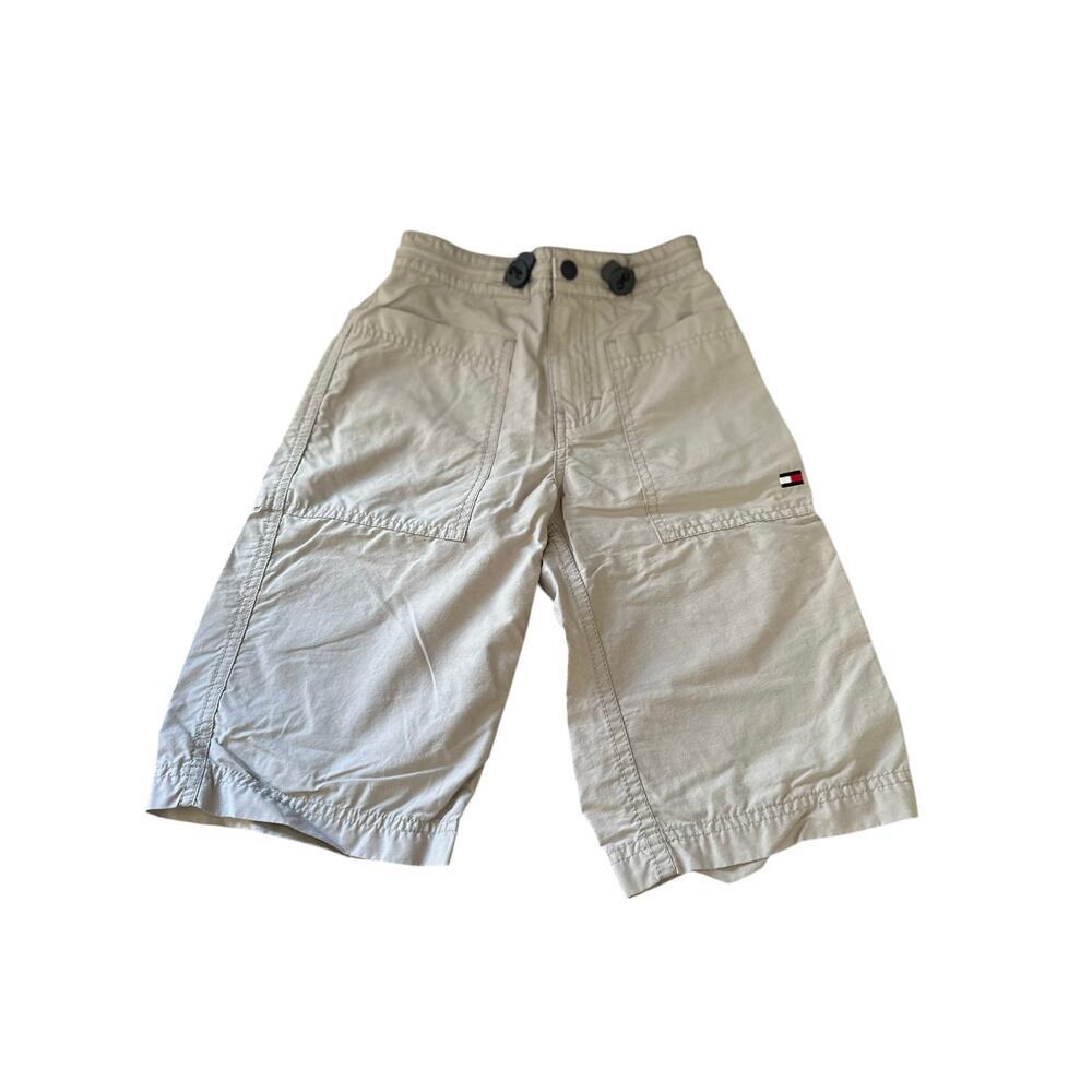 Tommy Hilfiger Boys Grey Bermuda Shorts, Drawstring, Size 6 (Like New)